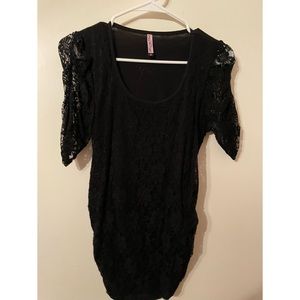 Black maternity top